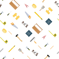 Construction tools set pattern. png