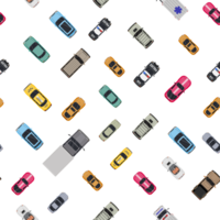 Various vehicles set pattern png