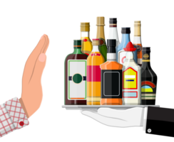 Alcohol abuse concept png