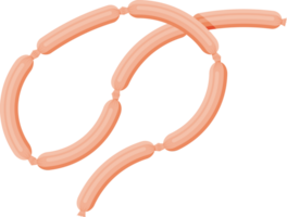Meat sausage product of beef, pork or chicken png