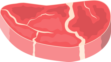 Slice of steak, fresh meat png