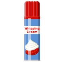 Whipped cream in aerosol can png