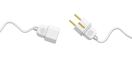 Wire plug and socket png