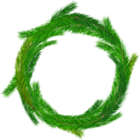 Christmas empty wreath png