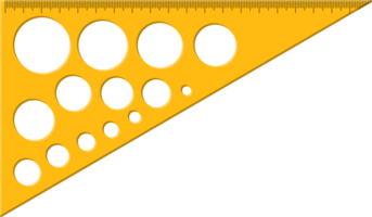 Plastic measuring ruler png