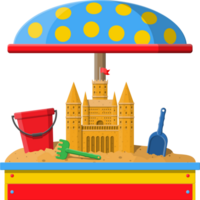 Sand castle or handmade sculpture. png