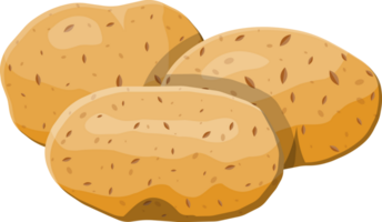 Brown vegetables potato png