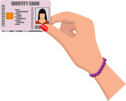 carné de identidad tarjeta con electrónico chip png