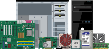 assemblaggio pc, personale computer hardware png