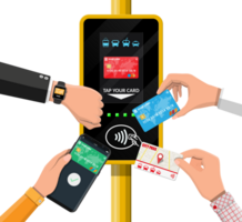 Airport, metro, bus, subway ticket validator png