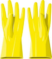 Yellow rubber gloves png