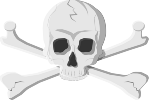 Death skull and crossbones png