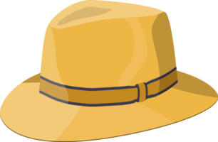 Men straw hat, straw sunhat png