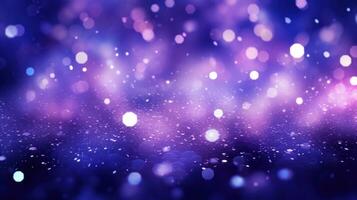 AI generated purple bokeh lights and lights photo