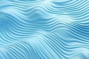 AI generated Abstract blue wavy background. 3d rendering, 3d illustration, Blue background texture, wavy sea color pattern, AI Generated photo