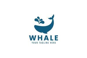 whale logo vector icon illustration