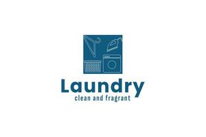 laundry logo vector icon illustration