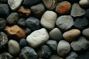 AI generated Harmonious stone Seamless rock texture forms an elegant, repeating pattern photo