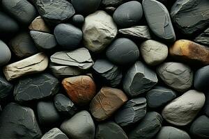 AI generated Harmonious stone Seamless rock texture forms an elegant, repeating pattern photo