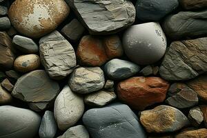 AI generated Harmonious stone Seamless rock texture forms an elegant, repeating pattern photo