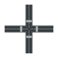 plano ilustración de la carretera en aislamiento antecedentes vector