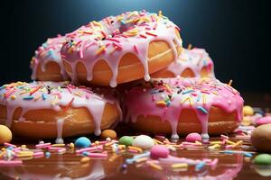 ai generado rosquilla festividad complacer en delicioso trata para nacional rosquillas día celebracion foto