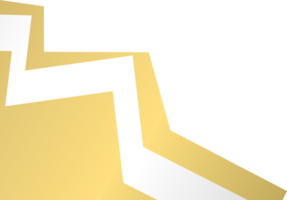 Gold silver rounded corner. Corner design element png