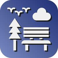 Park Vector Glyph Gradient Background Icon For Personal And Commercial Use.