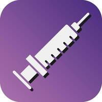 Syringe Vector Glyph Gradient Background Icon For Personal And Commercial Use.