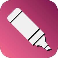 Marker Vector Glyph Gradient Background Icon For Personal And Commercial Use.