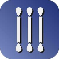 Cotton buds Vector Glyph Gradient Background Icon For Personal And Commercial Use.