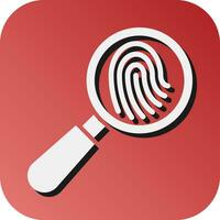 Fingerprint Vector Glyph Gradient Background Icon For Personal And Commercial Use.