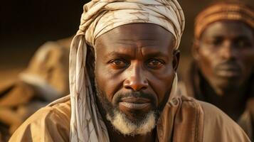 ai generado un indio hombre con un blanco barba muestra su cultural antecedentes. generativo ai foto