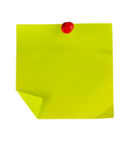 green paper with red pin isolated png