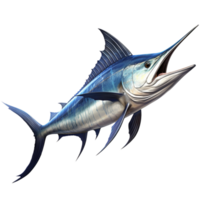ai generiert Blau Marlin Fisch png