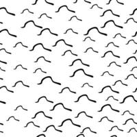 Seamless pattern with sketch squiggle vector