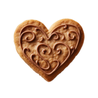 AI generated Delicious Heart Shaped Cookies png