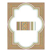 Vintage floral classic calligraphic retro vignette scroll frames ornamental design elements black and color set isolated vector