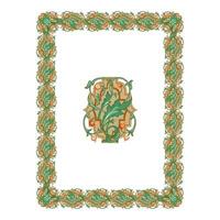 Vintage floral classic calligraphic retro vignette scroll frames ornamental design elements black and color set isolated vector