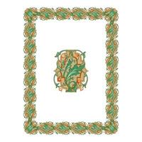 Vintage floral classic calligraphic retro vignette scroll frames ornamental design elements black and color set isolated vector