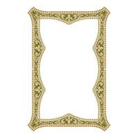 Vintage floral classic calligraphic retro vignette scroll frames ornamental design elements black and color set isolated vector