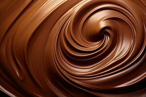 Chocolate texture choco mass swirl background photo