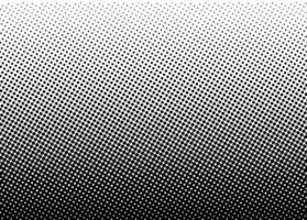 Abstract black half-tone dot gradient background. Horizontal composition. Modern manga style vector illustration for comics book, trendy web projects, animation backdrop visuals.