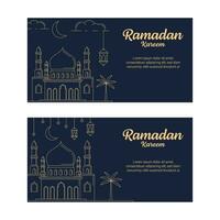 ramadan kareem banner template vector design