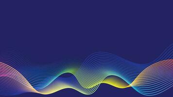 Blue Abstract colorful wave background vector