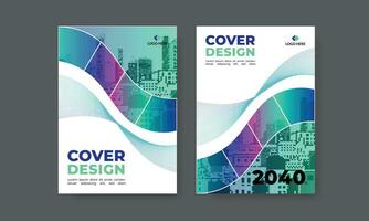Corporate cover design template, annual report, business cover design in a4 size, corporate brochure, booklet, flyer, magazine vector