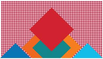 abstract background with rhombus and gingham pattern. vector illustration. Geometric pattern in patchwork style. Seamless vector background. Simple background element for you