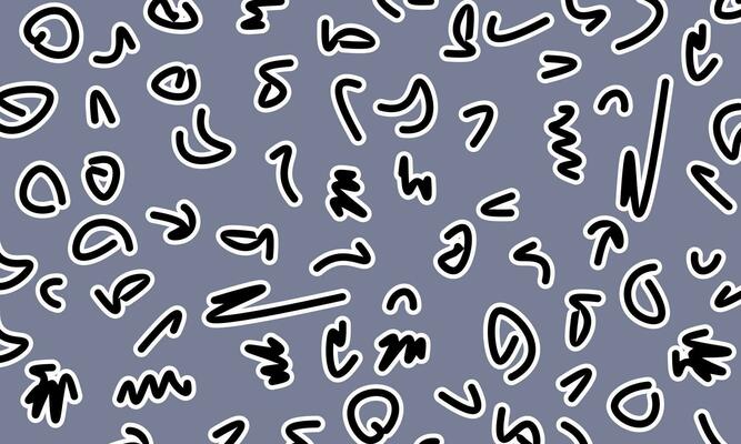 abstract squiggle style drawing background. doodle line.