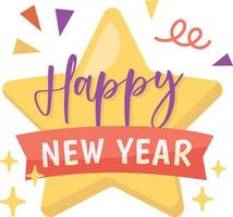 Happy New Year Element vector