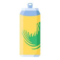 Flat Metal Waste Empty Tin Can Icon vector